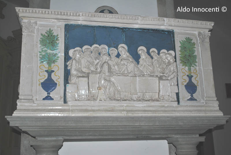 PIEVE DELLE SANTE FLORA E LUCILLA: CERAMICA ROBBIANA - ULTIMA CENA